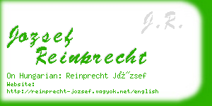 jozsef reinprecht business card